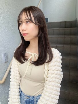 ローレンジウ(LOREN JU) 透明感髪質改善ベージュダブルカラーミルクティーグレージュ