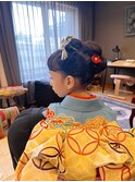 7歳七五三着付け