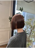 酸性ストレート/ぱっつりボブ/切りっぱなしボブ