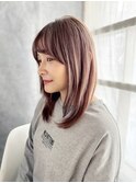 アッシュピンク/くすみピンク/藤沢