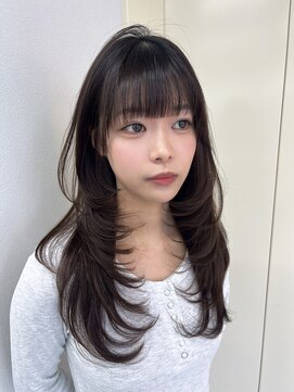 エイム(AiM) レイヤーカット/ハイレイヤー/ブルーブラック/透明感カラー