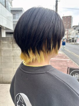 ラック 津田沼(LUCK) イエローダブルカラーインナーカラーケアブリーチ