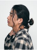 大分メンズロングボブスパイラルパーマ