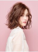 ☆オリーブグレーココアベージュ小顔クラゲヘアー/黒髪/髪質改善