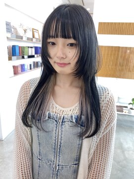 カッツ 笠岡店(CUT S) ほんのりピンクなホワイトインナーカラー