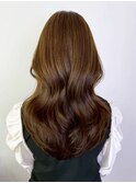 くびれヘア顔周りレイヤー美髪韓国ヘアロング_ba550122