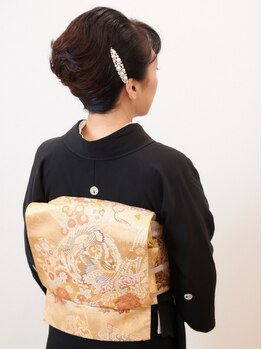 キャノン 目白本店(CANNON)の写真/【早朝対応OK/着付け室ご用意】結婚式や各種イベントをプロの技術で素敵な一日に♪型崩れしにくく長持ち◎