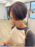 ハンサムショート/マッシュショート/ナチュラルブラウン/西千葉