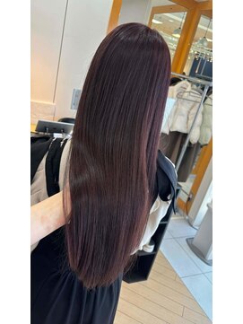 ユニ バイ マグ 長野店(Uni.by Mag) "ピンクカラー" 透明感ブリーチなしピンク