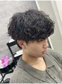 シャドウパーマ　マッシュ