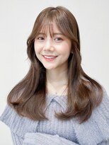 レア 表参道(L'ea)&nbsp;くびれヘアアプリコットオレンジ夏ヘアハイライトカラー