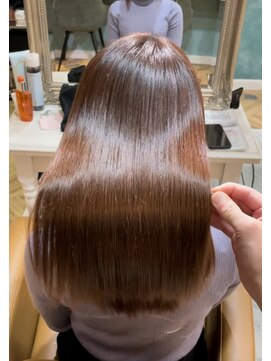 ロンド 銀座(Lond) ★Shina/黒髪ココアベージュ小顔レイヤー髪質改善縮毛矯正121