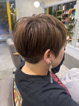 くすみアッシュ/ベリーショート/秋冬カラー/札幌駅