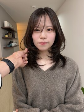 ★ワンカールでふんわり♪ハッシュカット!レイヤーカット30代