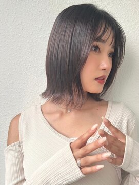 カバーヘア ブリス 大宮西口(COVER HAIR bliss) 外ハネボブ/くびれヘア/透明感/ダークアッシュ/20代30代p大宮