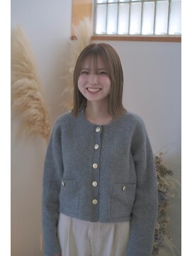 スイ(sui) 【sui hair studio 富塚町】ブリーチ無し明るめオリーブベージュ