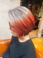 ヌン(nun)&nbsp;白髪を活かしたデザインカラー人気です！シートエクステも販売中