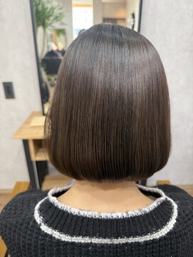 レジスタ バイ ジルブラン 高崎(REGISTA by JIL BLAN) 内巻きボブハイライト髪質改善カラー40代50代