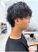 本厚木◎ルーズパーマ波巻きシャドウパーマダウンバングショート