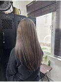グレージュデザインカラー♪