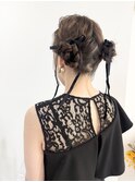 《sheer/氏家》#結婚式お呼ばれ#タイト#ヘアセット#ツイン