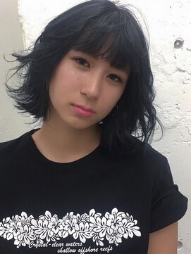 ブルーフェーセス 表参道(blue faces) 『bluefaces』 ネイビーグレー×ボブスタイル