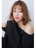 大人かわいいデジタルパーマボブ#アッシュベージュ