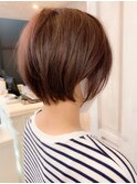福山市 丸みショートヘア、ショートボブ人気(Caary)キャアリー