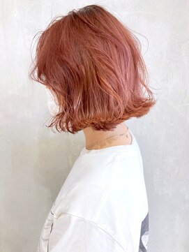 アイティーバイアルバム 八王子店(IT by ALBUM) ピンクべージュ_くびれミディイヤリングカラー_ba321533