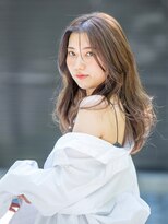 ナナナパレナ 梅田店(nanana parena)&nbsp;ふんわりデジパで可愛い顔まわり★ラベンダーグレージュカラー