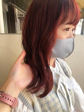 カーサ バイ ハミュウ たまプラーザ(CASA by Humium) 20代30代40代◎大人可愛いシアーピンク×透明感肩ライン外ハネ