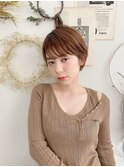 前髪カール/ネオシースルーバング/くびれボブ［銀座］