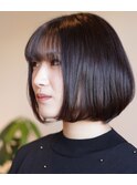 毛先柔らかラウンドボブ