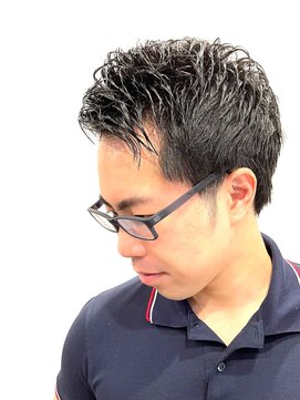 銀座マツナガ 神田店 ビジネスマンスタイル！オシャレナチュラルパーマアップバンク