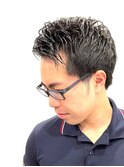 ビジネスマンスタイル!オシャレナチュラルパーマアップバンク