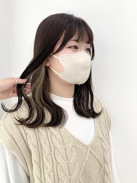 ネオリーブ クーロ(Neolive curro) 艶っぽ暗髪×ベージュインナー◎