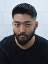メリケンバーバーショップ コウベ(MERICAN BARBERSHOP KOBE) スキンフェードカジュアルサイドパート73