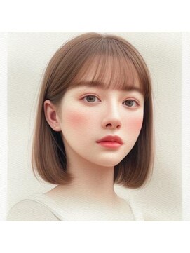 ロット 横浜(lot) 長め縛れるボブ×艶ストレート縮毛矯正[横浜駅]