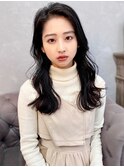 韓国風上品艶髪ロング20代30代くびれヘア