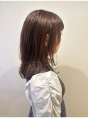 うるつやこっくりブラウンヘアスタイル