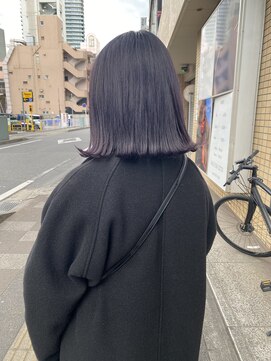 ブリックバイブレイス 千葉 千葉中央(brick by brace) ラベンダーカラー×外ハネロブ