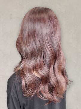 ヘアープロデュース ラピセット 松山(Lapset) 304050代大人可愛い♪ハイライト髪質改善カラーピンクブラウン