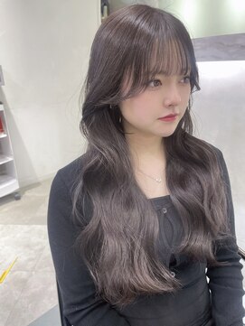 リリー(Lilley) (lilley内堀)グレージュ×シースルーバング×前髪