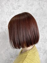 デミヘアー(Demi hair)&nbsp;レッドブラウン×ショートボブ