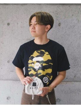 ラヌゴ(lanugo) センターパートとハイライト