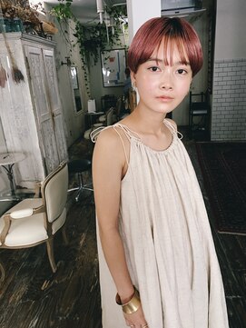 ラグ(log) ピンク×ハイトーンショート!