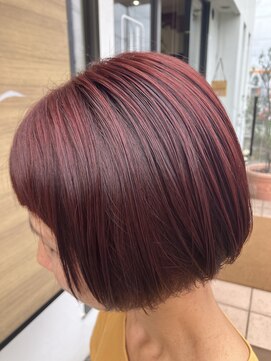 ヘアディレクション ビークス 上並榎店(HAIR DIRECTION BEECX) ブリーチなしREDカラー
