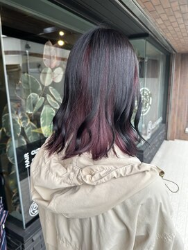 アリーマーケットリル(ALLEY MARKET lil) インナーカラー/ボルドー色