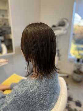 ヘアーデェカラー(hair de KOLOR) 【つくば】大人ボブヘア☆切りっぱなし外ハネスタイル