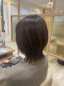 アドラーブル 長岡リップス旭岡店(adorable) 20代30代大人可愛いショートウルフアッシュベージュ韓国風